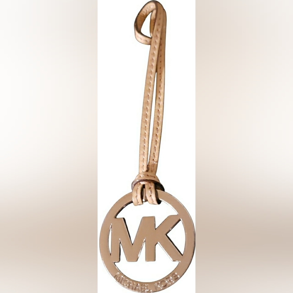 Michael Kors Silver MK Logo Bag Charm
